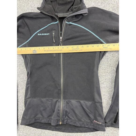 Mammut Jacket Womens Medium Black Polartec Hooded Full Zip Athletic Layering - Picture 4 of 10